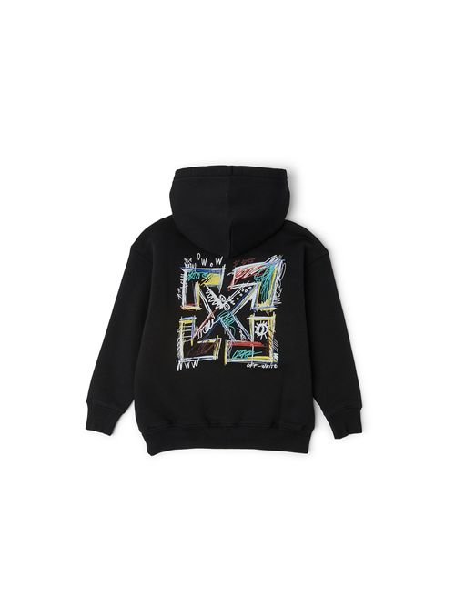 Felpa, unisex, logata. OFF WHITE | FLE00400001